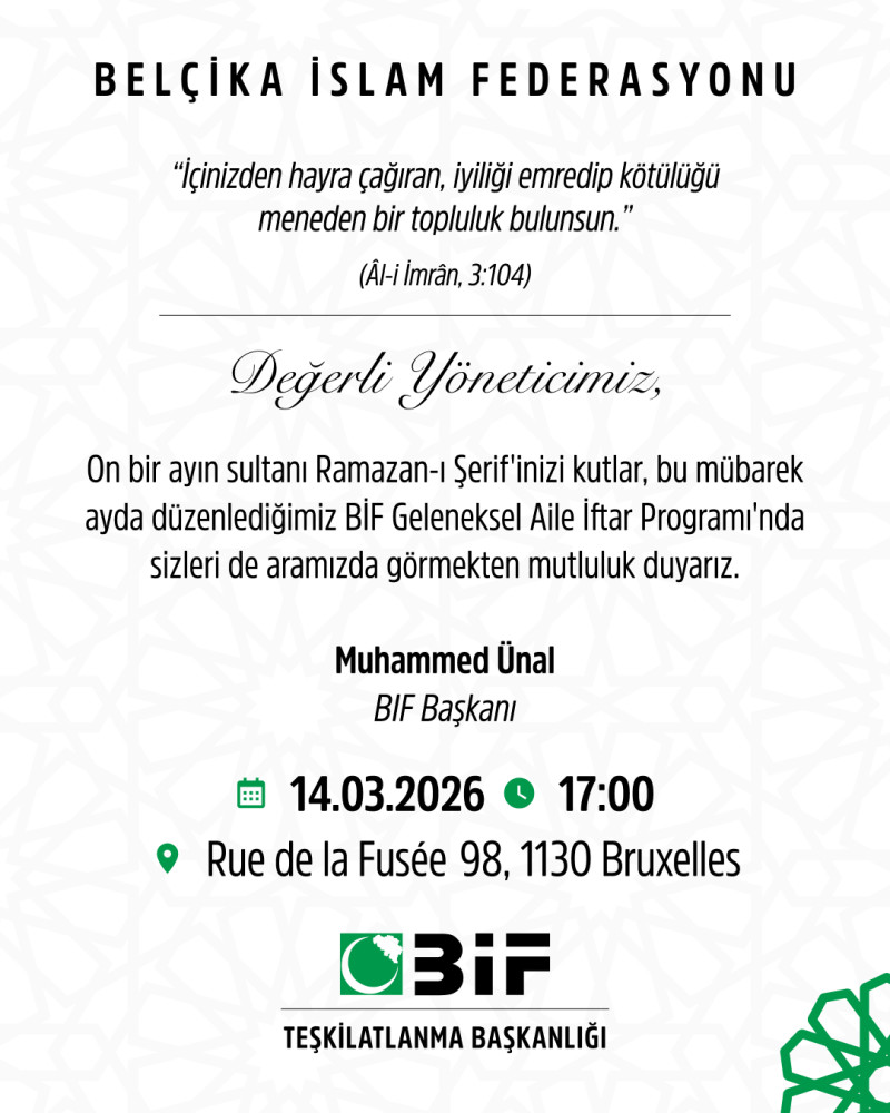 BİF Geleneksel Aile İftar Programı
